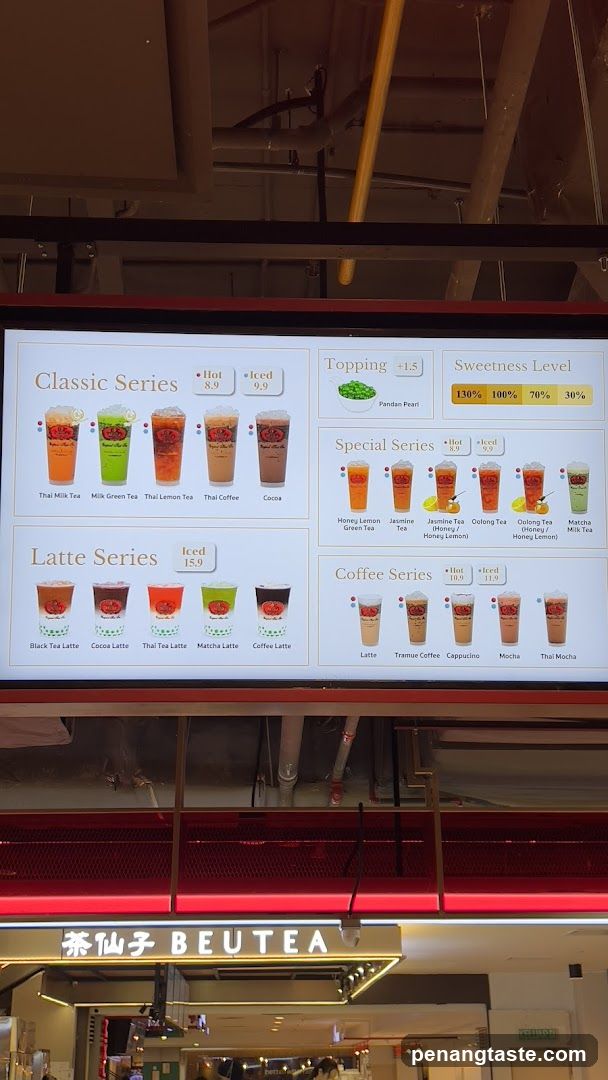 BEUTEA Menu Board