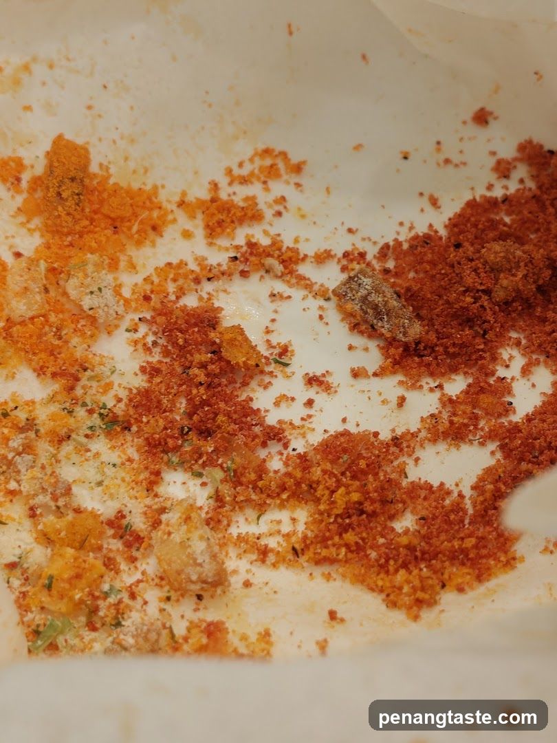 Food Crumbs on Paper