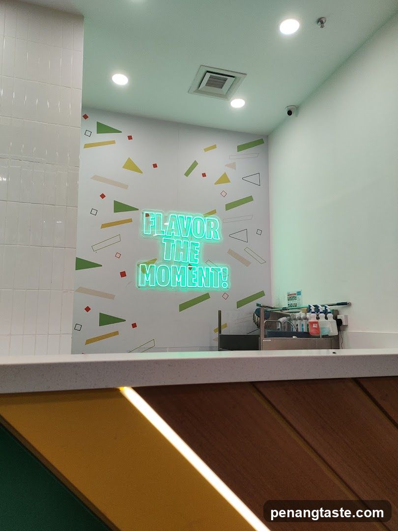 Flavor the Moment Neon Sign