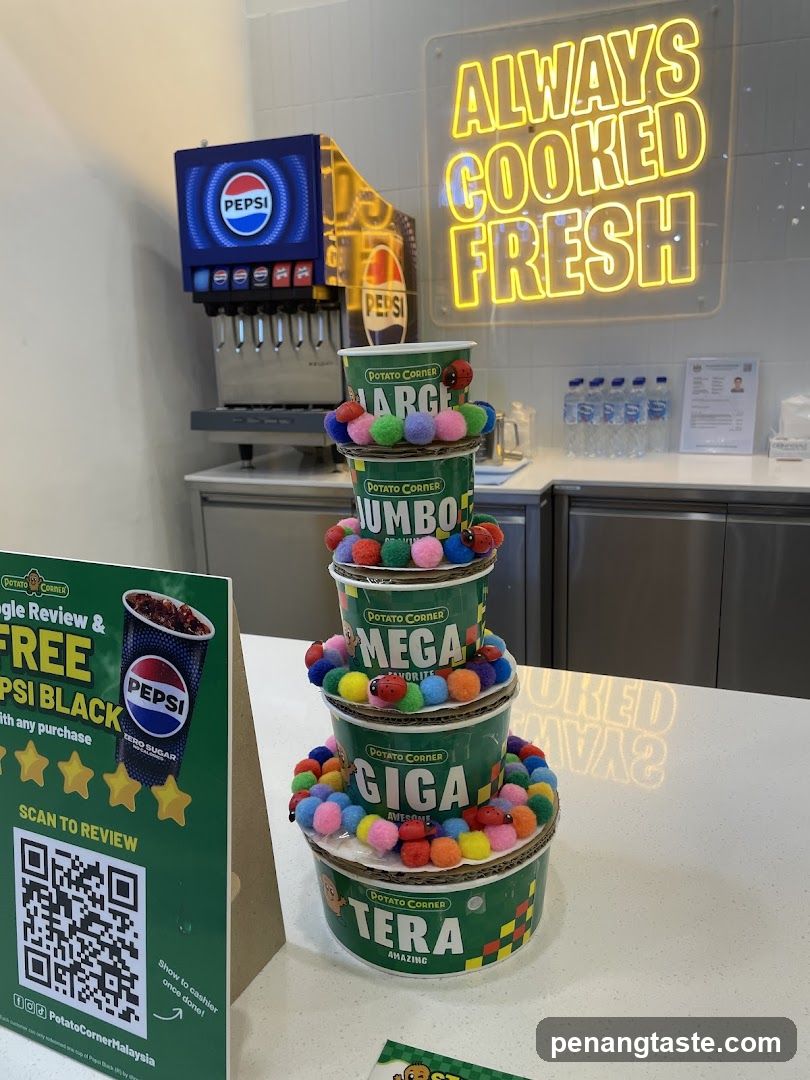 Potato Corner Product Display
