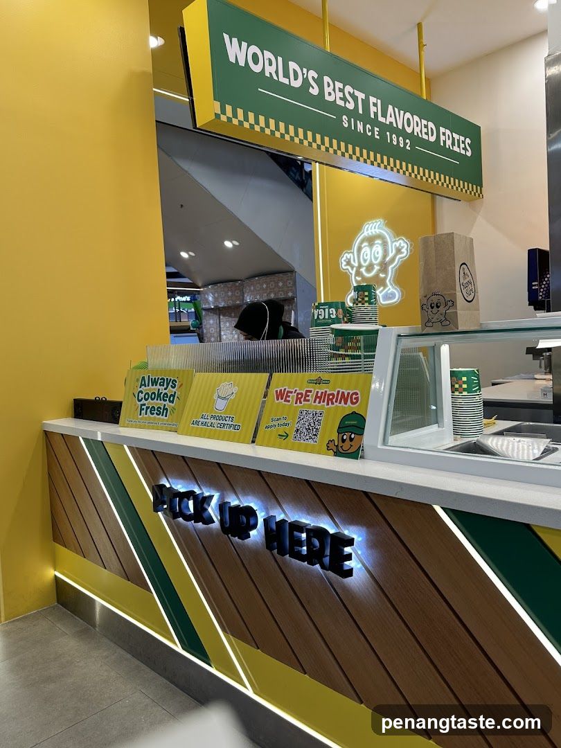 Fries Shop Counter Interior