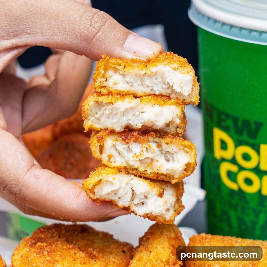 Fried Chicken Snacks with Drink