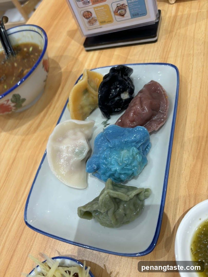 Colorful Dumplings Platter