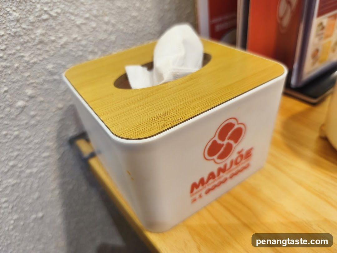 Tissue box with logo