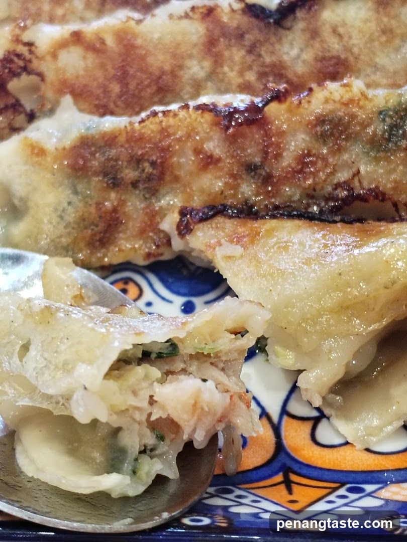 Gyoza with Spoon