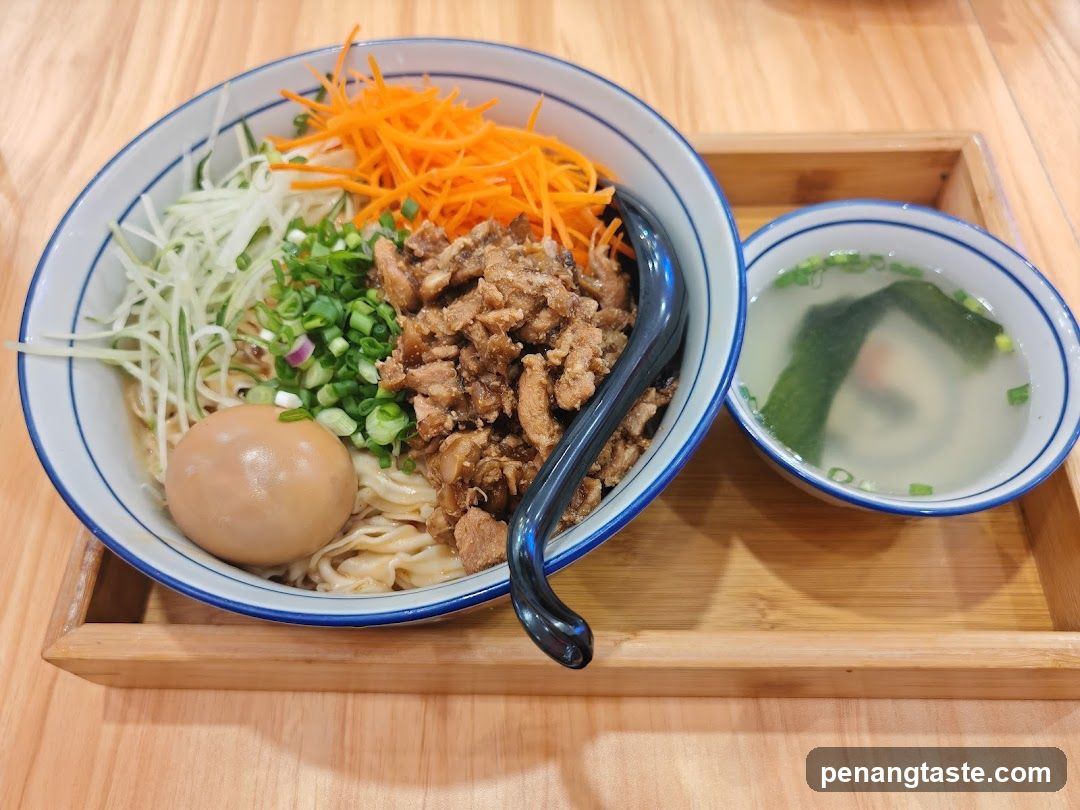 Noodle Bowl with Side Soup