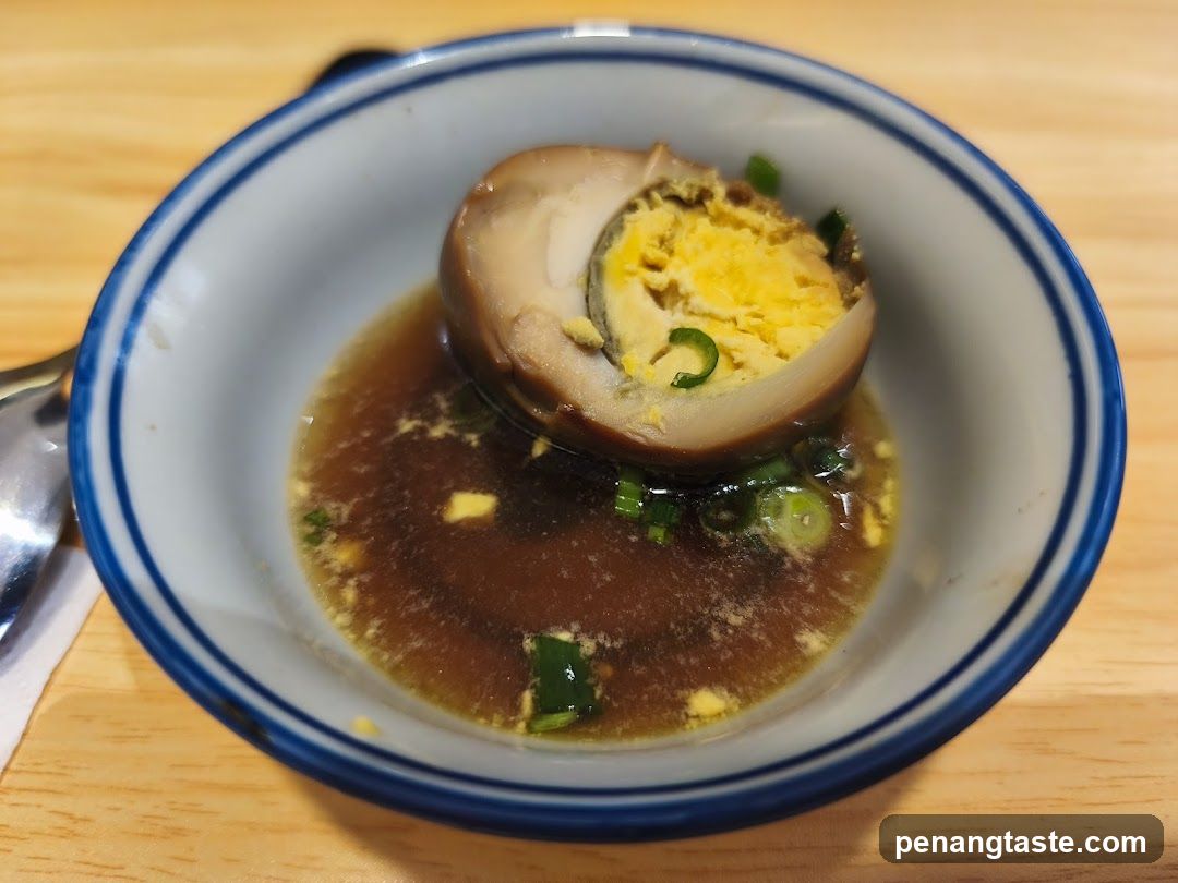 Bowl of Braised Egg with Broth