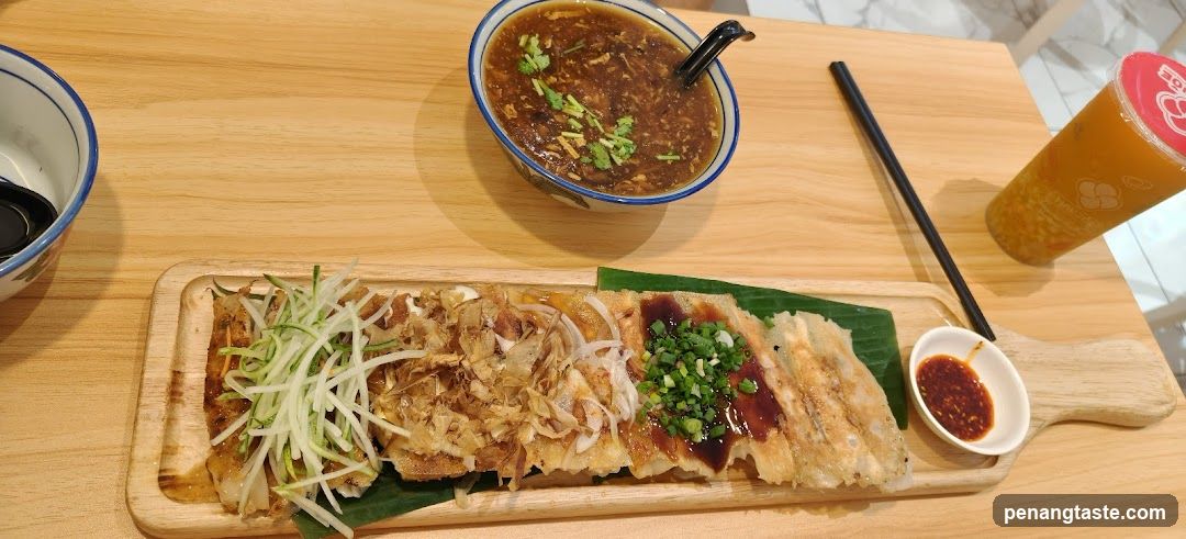 Food on wooden table