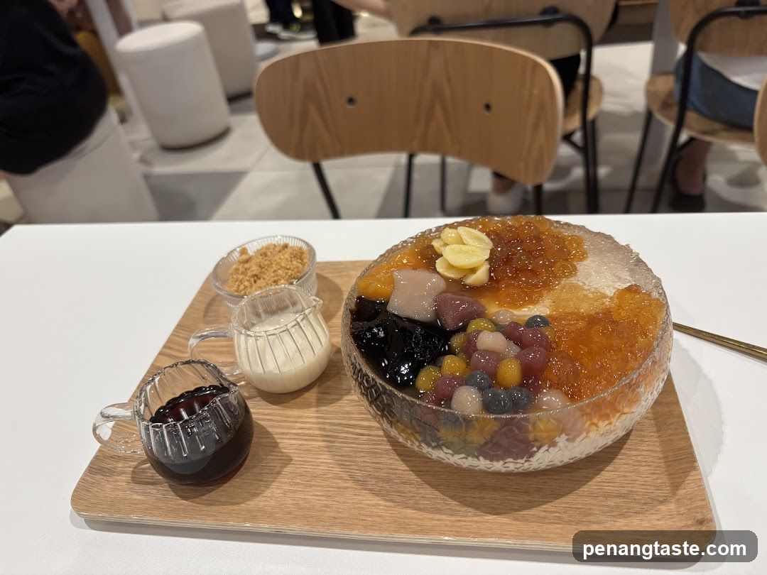 Bowl Dessert with Condiments