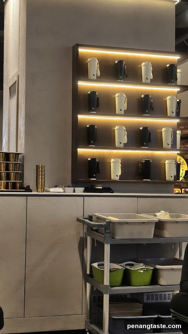 Interior of a coffee shop or cafe