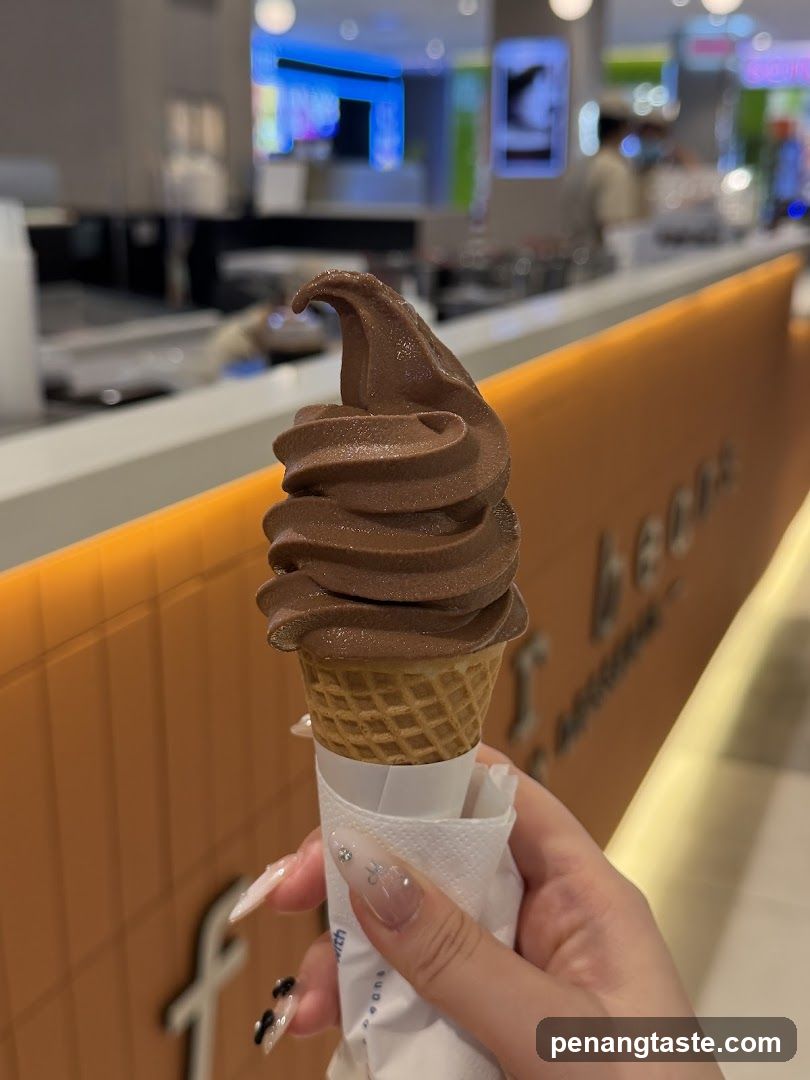 Chocolate Soft Serve Ice Cream