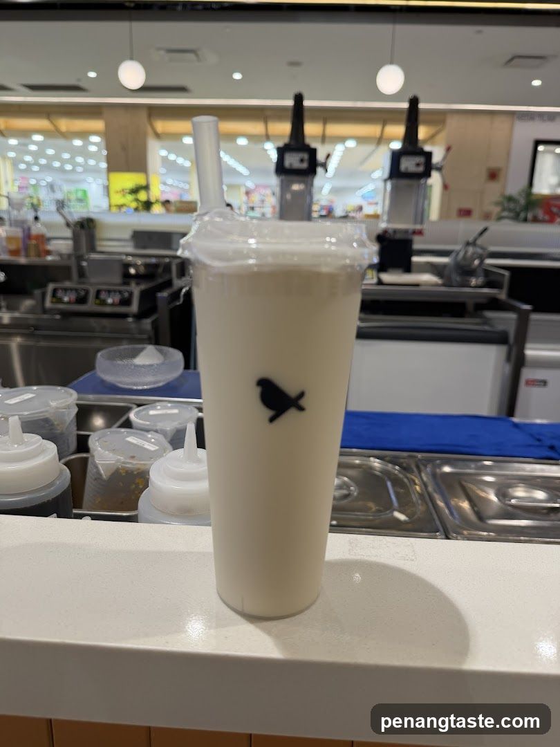 Bubble Tea Cup at Counter