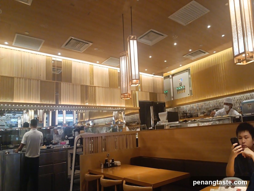Restaurant Interior with Open Kitchen