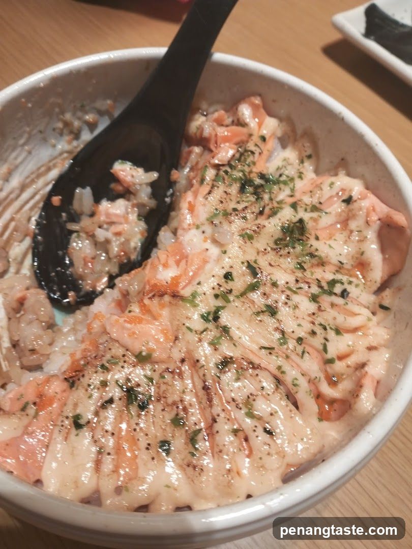Salmon Rice Bowl with Seasoning