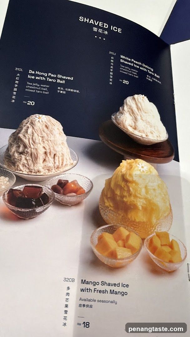 Shaved Ice Menu Display