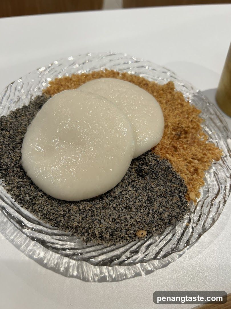 Dessert with toppings