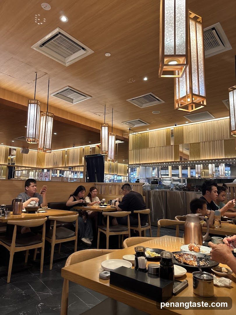 Restaurant Interior with Diners