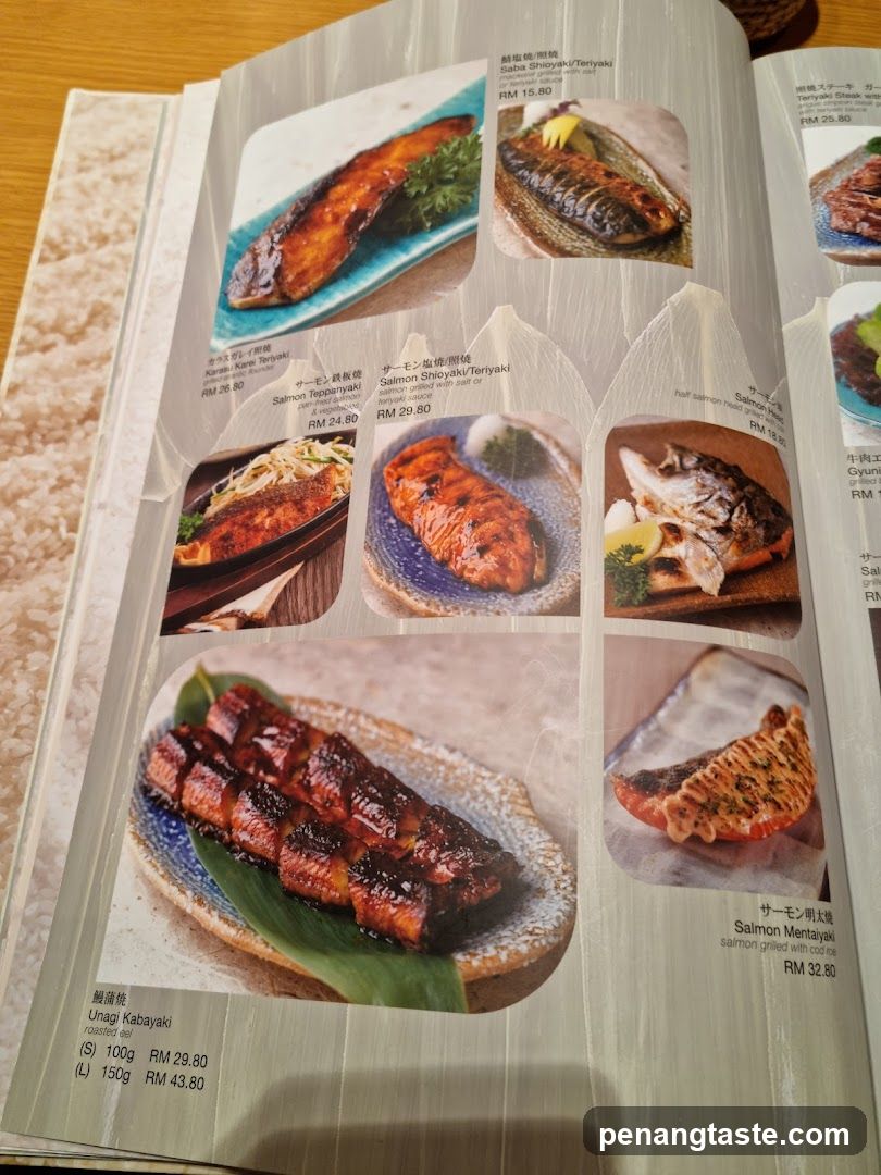 Salmon Menu Page