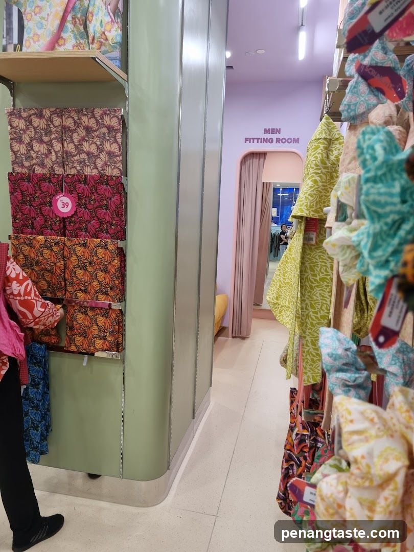 Interior of a clothing store