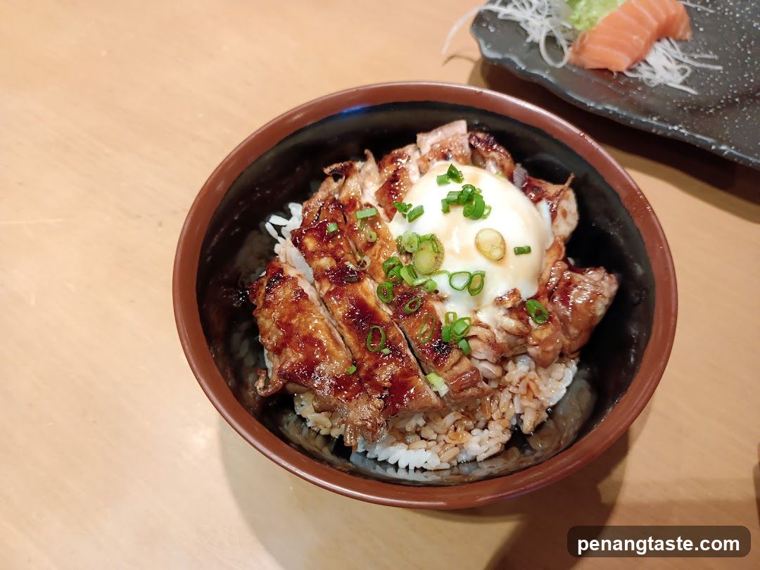 Egg and Chicken Rice Bowl