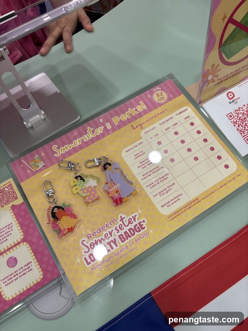 Somerset's Perks Redemption Badge Display