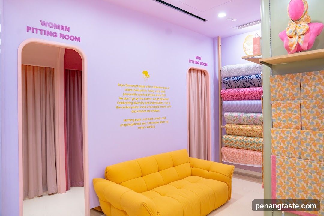 Women and Men Fitting Room Interior