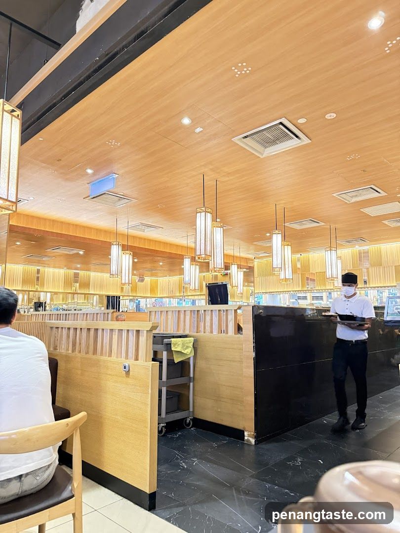 Restaurant Interior with Staff and Dining Area