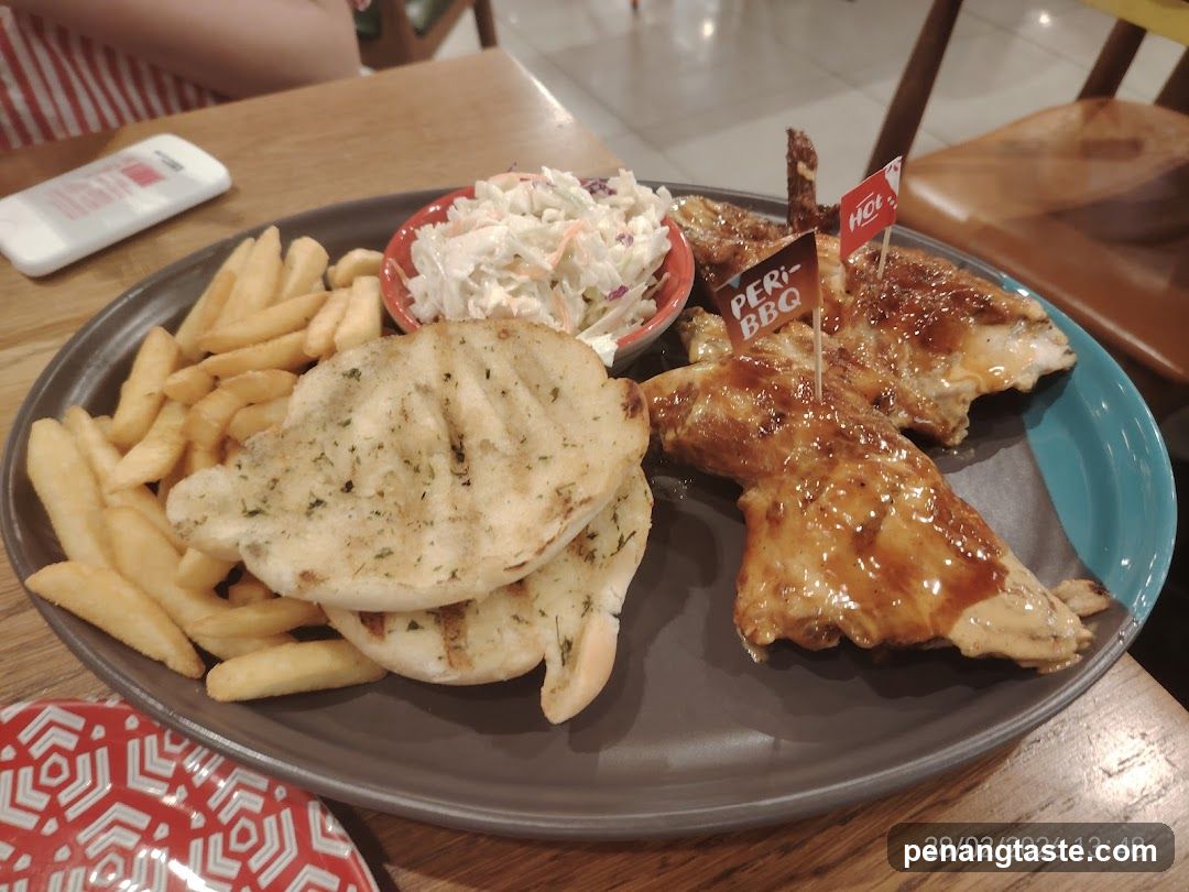 Grilled Chicken Platter with Fries and Coleslaw