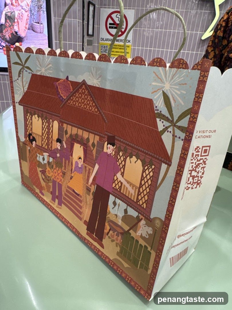Traditional House Illustration Gift Bag