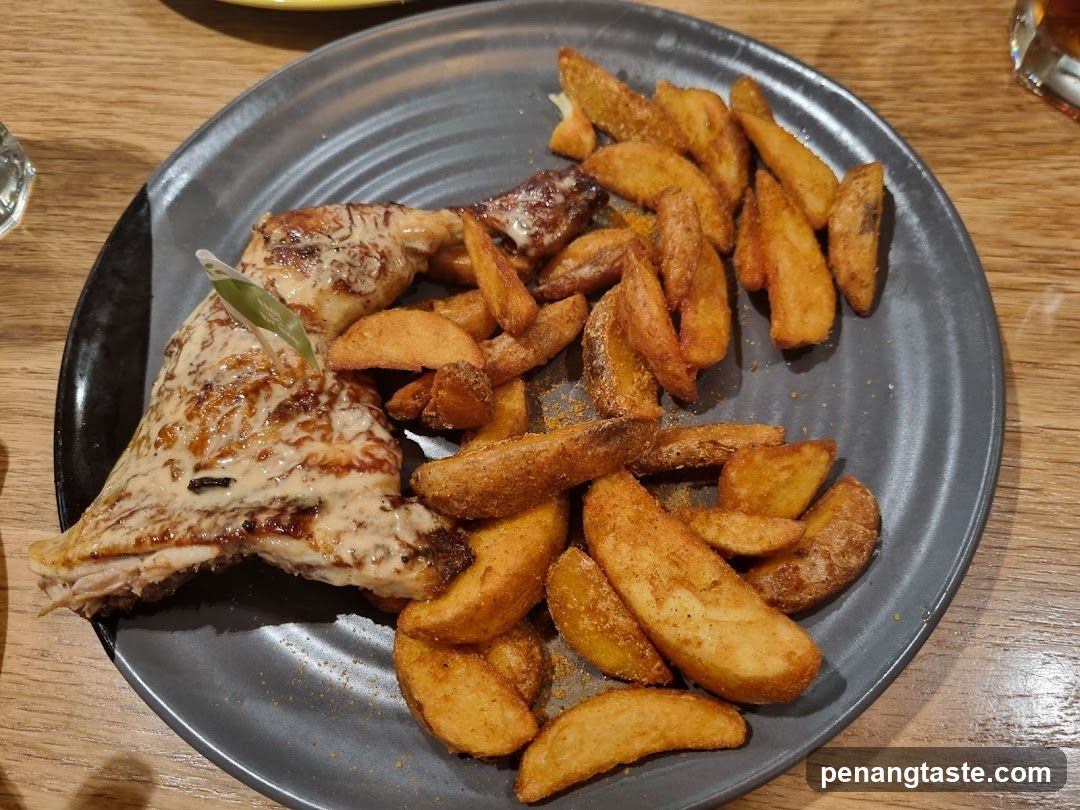 Grilled Fish with Fries