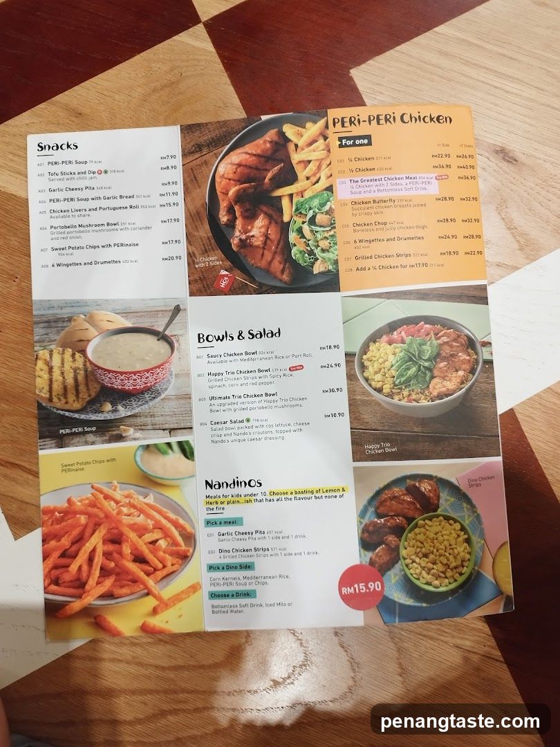 Peri-Peri Chicken Menu