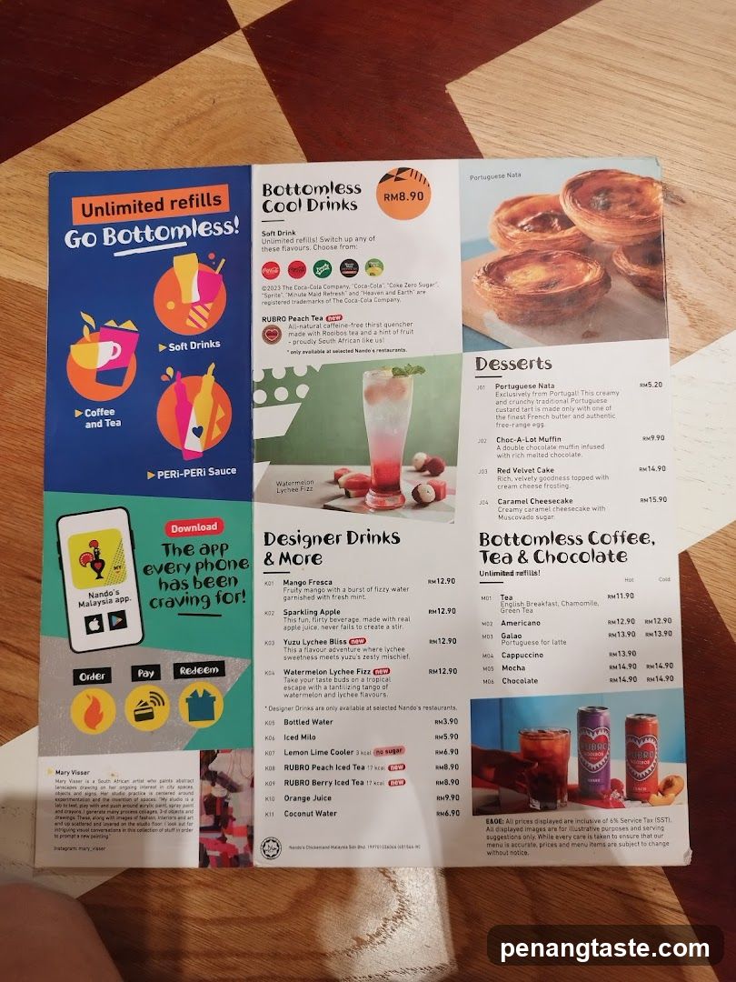 Nando's Menu