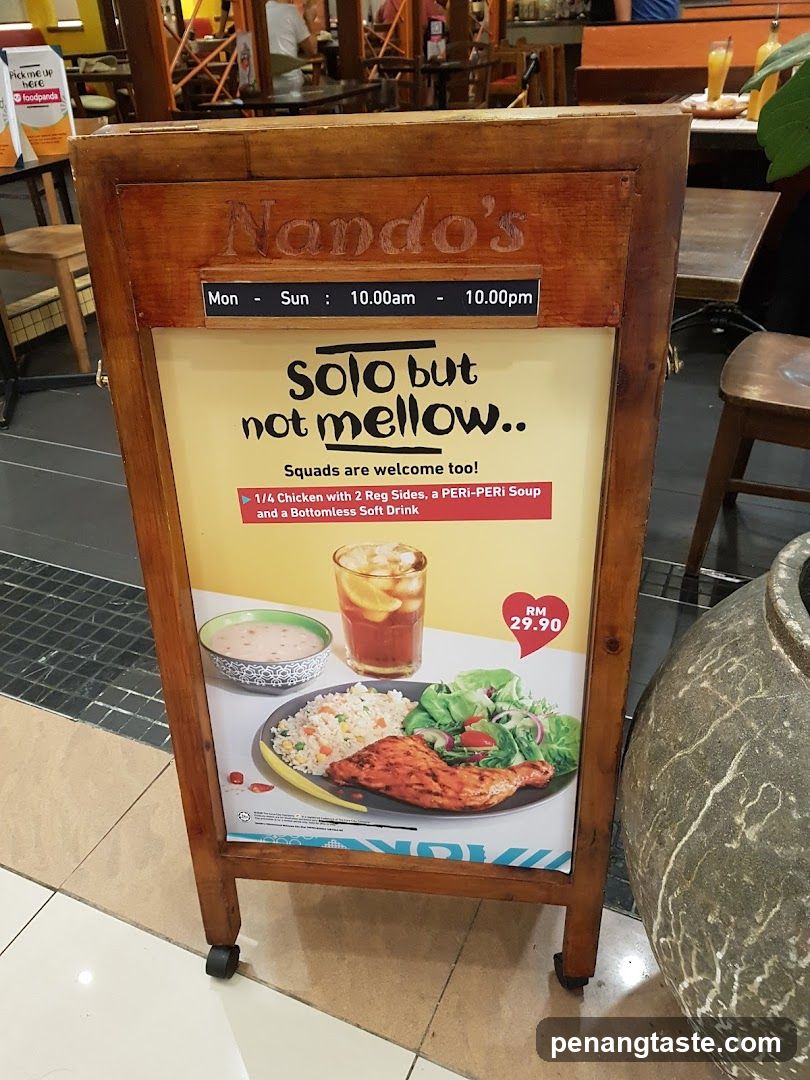 Nando's Solo Deal Signage