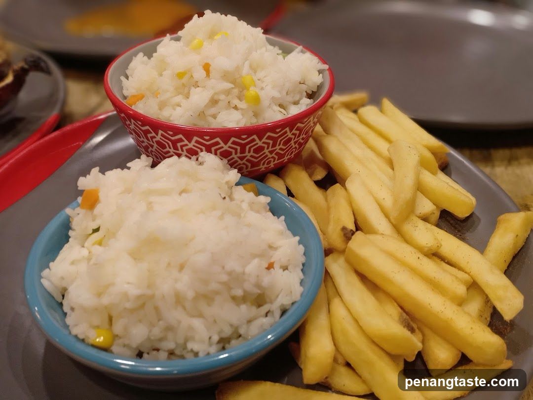Fried Rice and Fries Meal