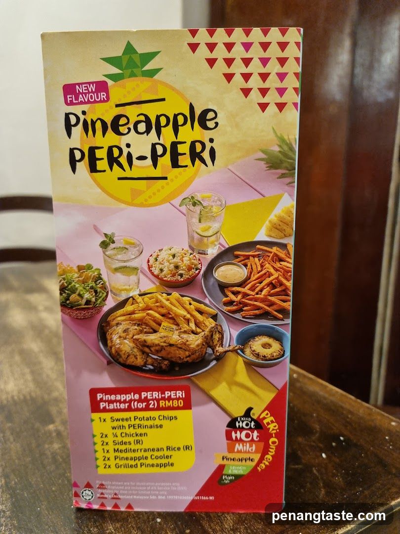 Pineapple Peri-Peri Platter Menu Card