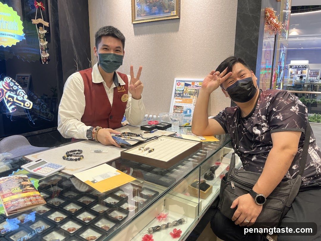 Jewelry Store Interior with Staff and Customer