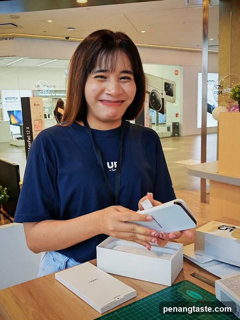 Staff Unboxing Product at Store Counter