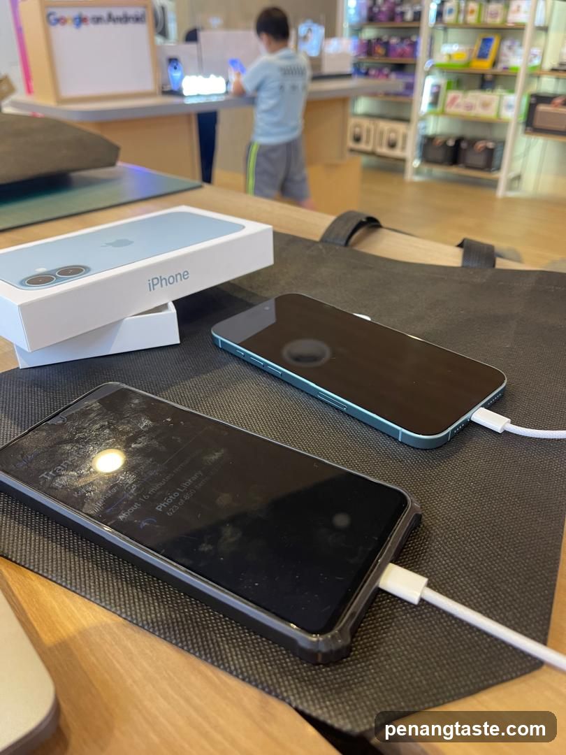 iPhone Display and Packaging in Store