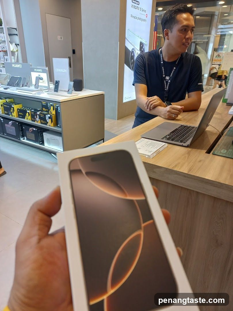 Phone Store Interior with Staff and Product Display
