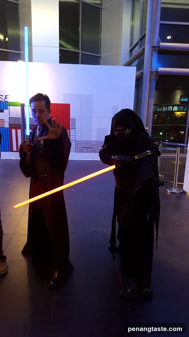 Cosplay Scene with Lightsabers