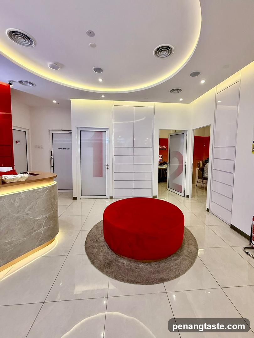 Modern Interior Space with Red Accent