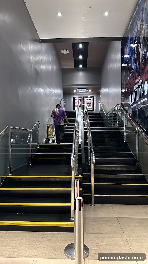 Staircase Interior with Movie Poster