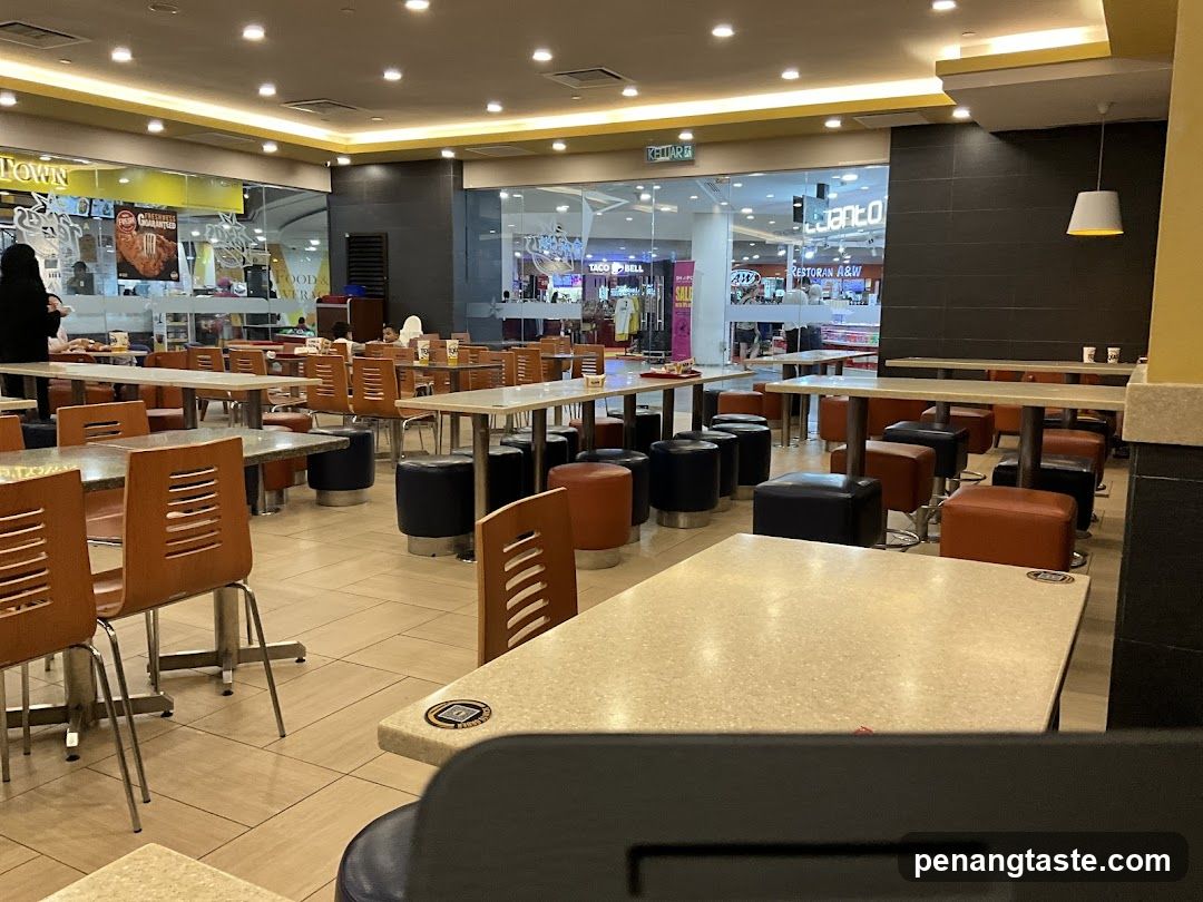 Restaurant Interior with Empty Tables and Chairs