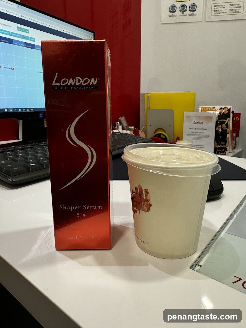 Product and Drink on Counter