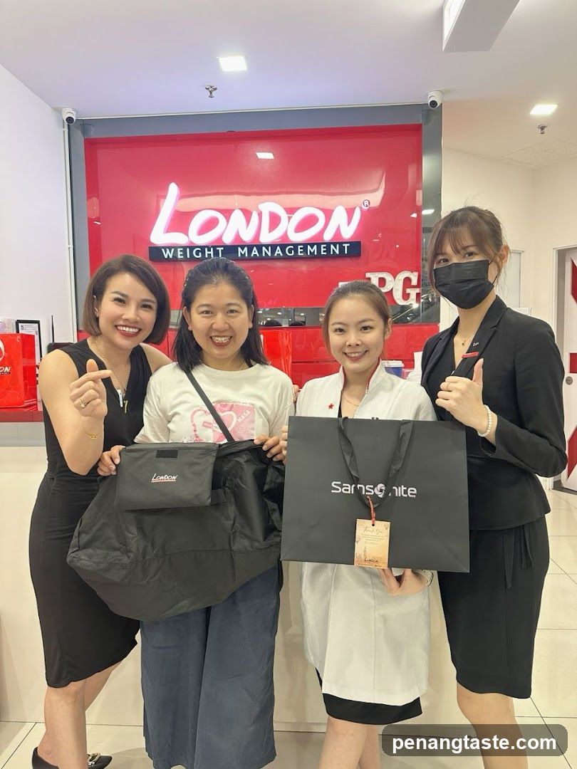Group with Shopping Bags at Weight Management Clinic