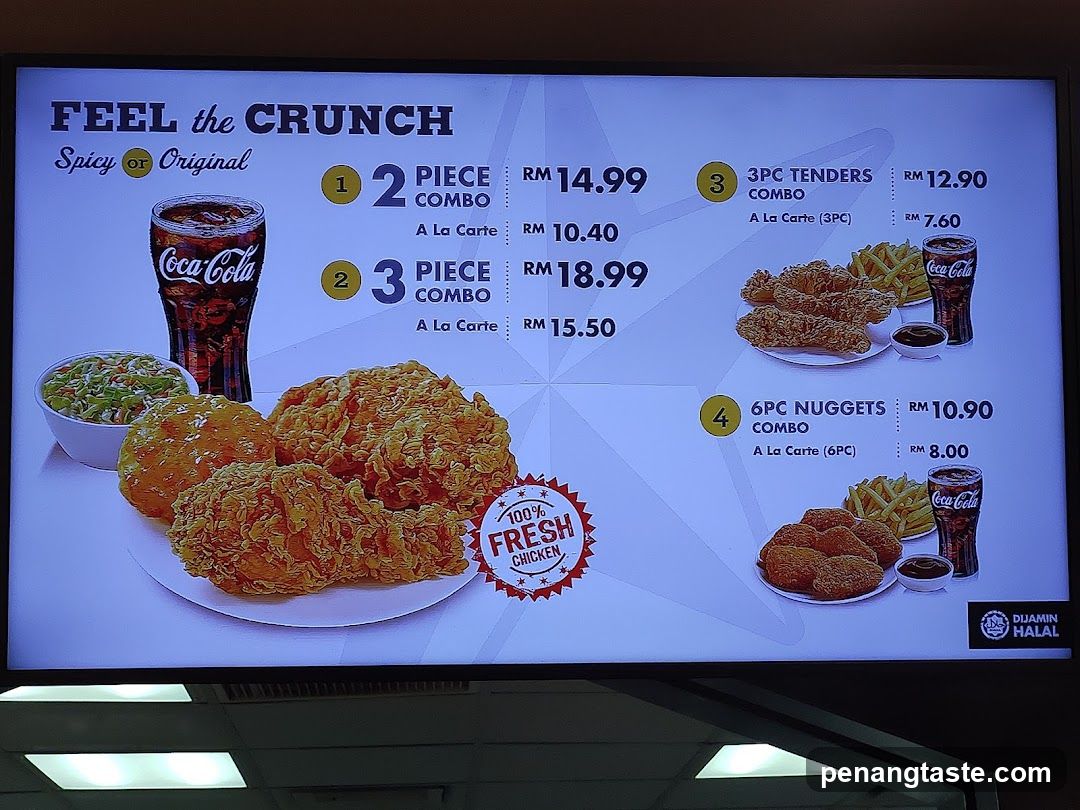 Feel the Crunch Menu Board