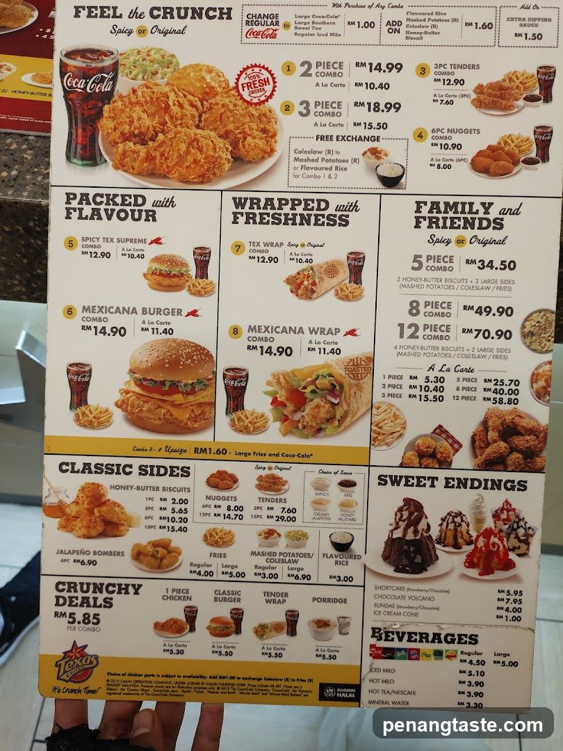 KFC Menu Board
