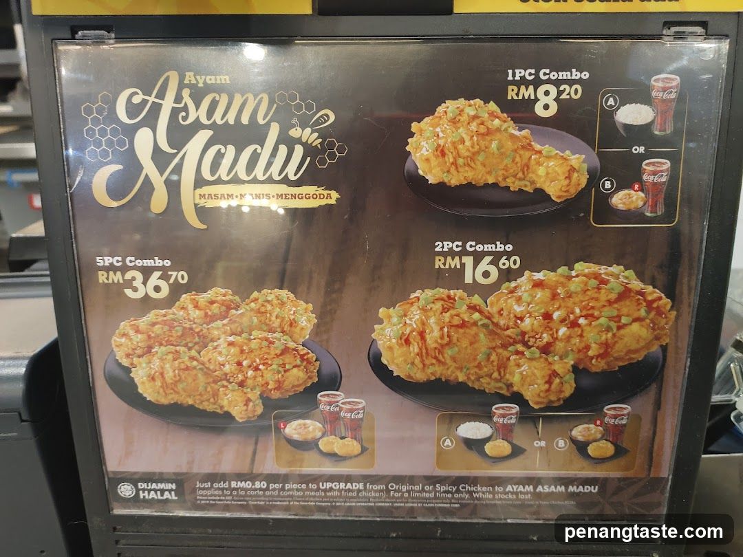 Ayam Asam Madu Menu Board