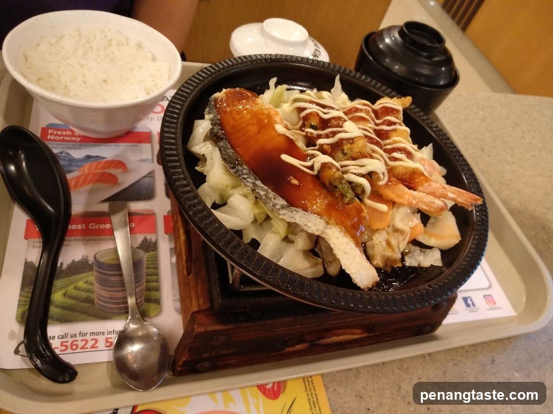 Sizzling Platter with Rice