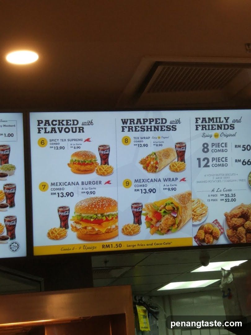 Fast Food Menu Board